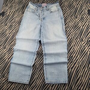 Revice Denim Light Wash Wide Straight Leg Jeans 30x28 Vintage Y2K LA Streetwear